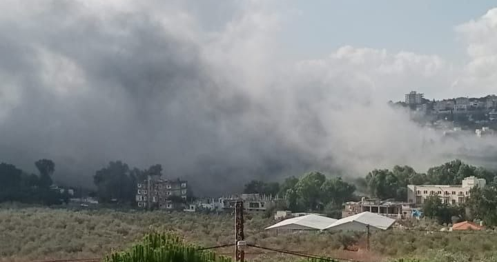 غارة على محيط مستشفى غندور في النبطية الفوقا صباحاً