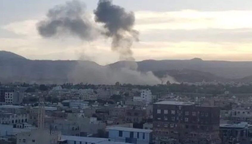 إعلام حوثي: 3 غارات تستهدف منطقة الجراف شمال صنعاء
