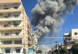 إصلاح الاعطال  في الشبكة الكهربائية في صور جراء العدوان