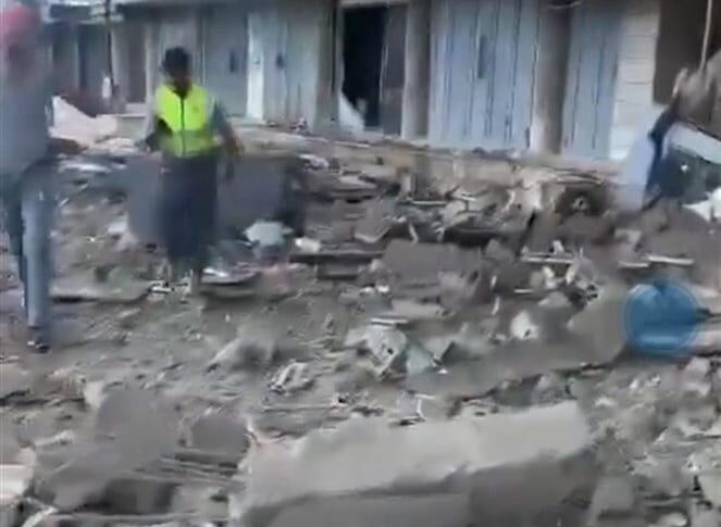 بالفيديو- الغارة التي استهدفت مبنى بين منطقتي الجناح والاوزاعي