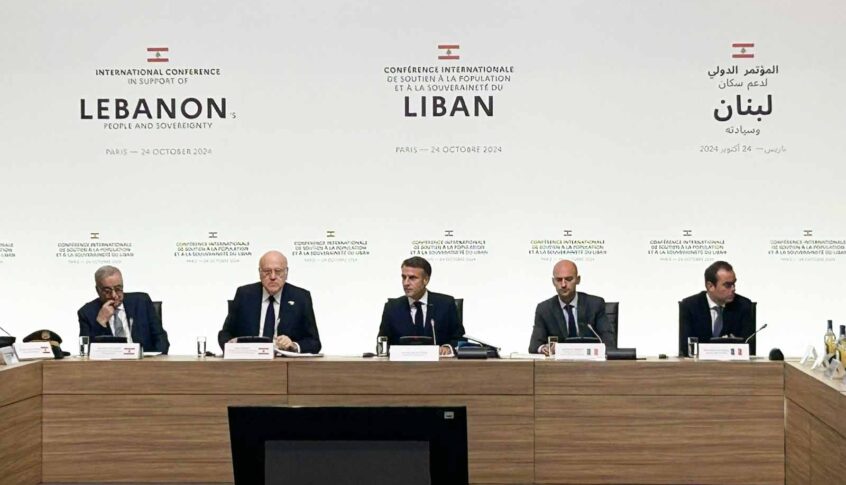 “على إسرائيل وقف عملياتها العسكرية في لبنان”… ماكرون في مؤتمر باريس: سنقدم 100 مليون يورو كمساعدات للبنان
