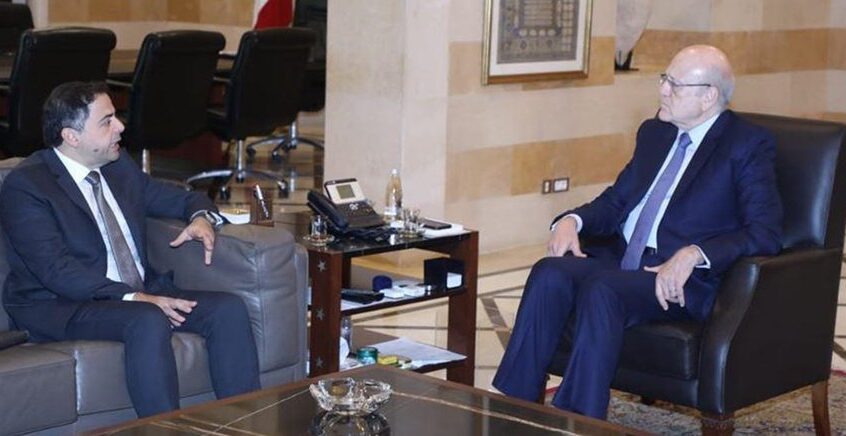 ميقاتي بحث مع منصوري في الاوضاع المالية والنقدية