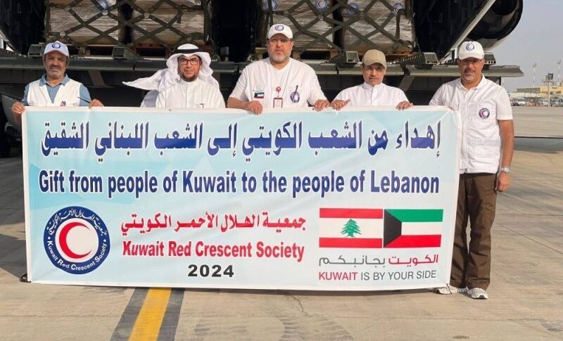 الكويت ترسل طائرة إغاثية ثالثة إلى لبنان