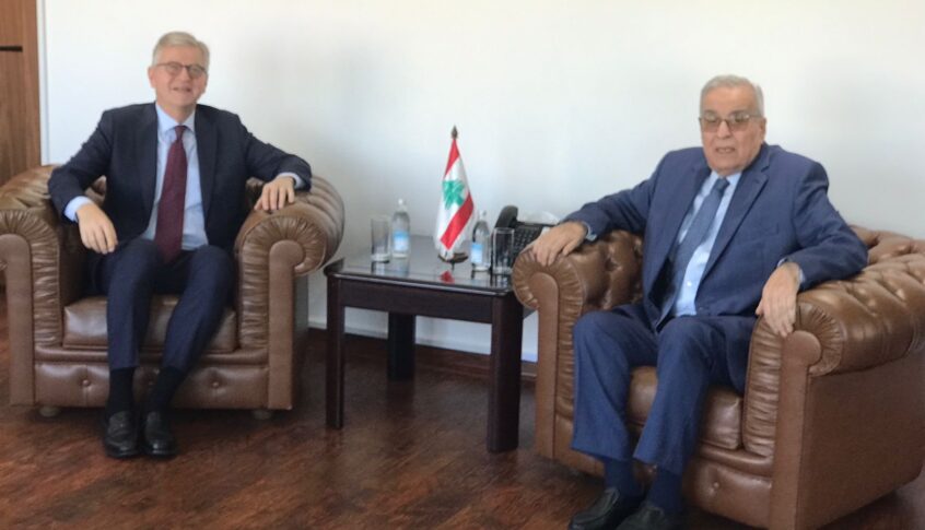 بوحبيب يستقبل لاكروا وبحث في الأوضاع في جنوب لبنان ومَهمة قوات اليونيفيل