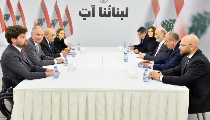 جعجع استقبل لودريان وعرض لاتفاق وقف إطلاق النار والملف الرئاسيّ