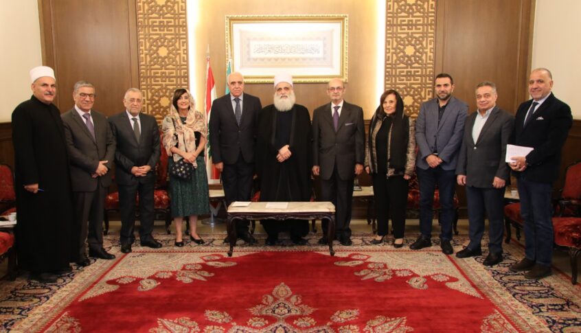 شيخ العقل التقى مجلس نقابة المحررين: نحتاج مقاومة وطنية جامعة مظلتها الدولة تصون المؤسسات ومرتكزات وطن التنوع