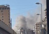 منطقة بئر العبد في الضاحية الجنوبية بعد استهدافها بغارة اسرائيلية منذ قليل