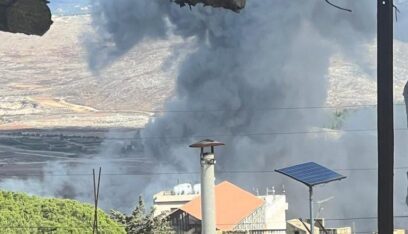 ‎غارة على بلدة دبين بقضاء مرجعيون