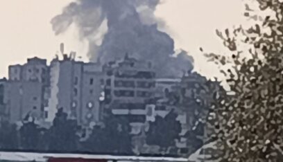 فيديو للحظة استهداف العدو لمنطقة حارة حريك