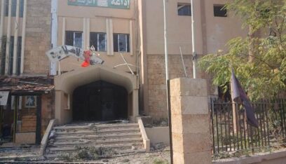 بالصور: تضرر مبنى كشافة الرسالة الإسلامية جراء ضربة الشياح – الغبيري