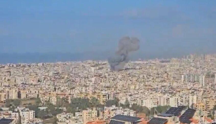 العدو يستهدف حارة حريك في الضاحية الجنوبية