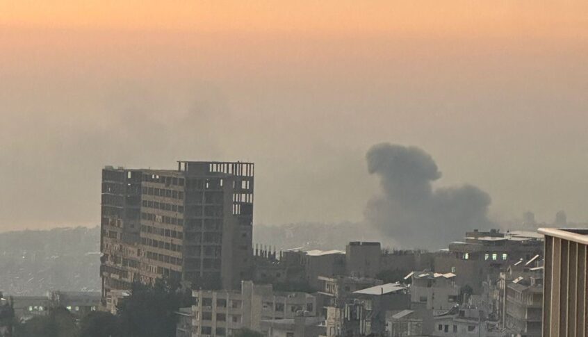 غارة إسرائيلية على منطقة سان تيريز في الضاحية الجنوبية لبيروت