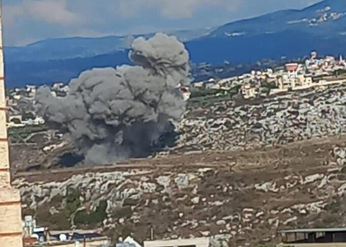 طيران العدو يقصف مجرى نهر الليطاني جنوب لبنان
