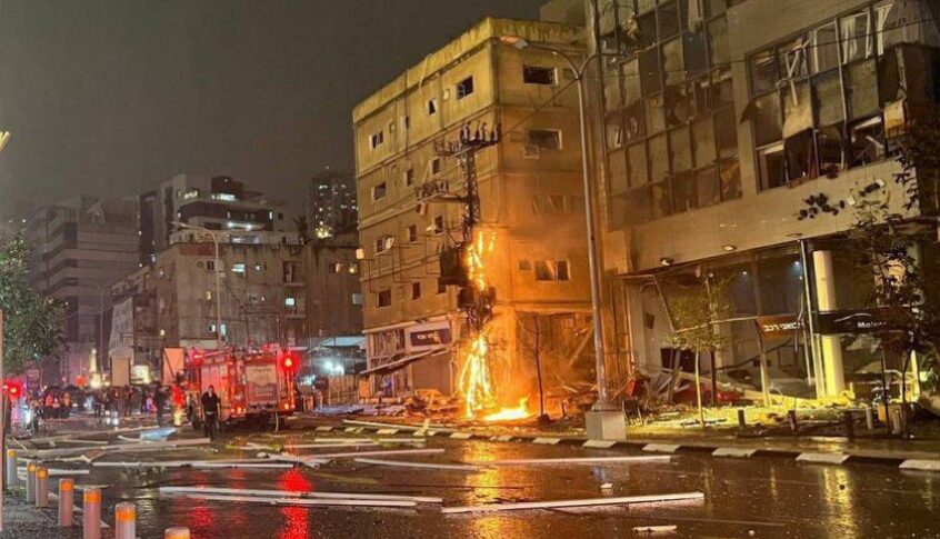 بالفيديو- مشاهد جديدة لبعض الأضرار التي لحقت في مركز تجاري برمات غان بتل أبيب