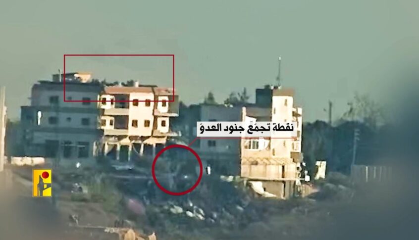 بالفيديو/مشاهد من استهداف المقاومة تجمّعا لجنود العدو بين بلدتي كفركلا ودير ميماس الحدوديتين