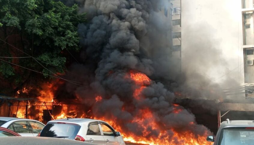 مولوي اعطى التوجيهات اللازمة للاسراع في اهماد حريق الحمرا
