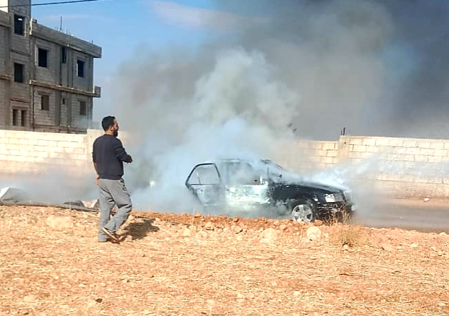 ٣ شهـداء جراء الغارة من مسيرة إسرائيلية استهدفت سيارة في بلدة طليا البقاعية