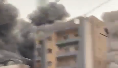 بالفيديو: لحظات مرعبة جراء الغارة المعادية التي استهدفت منطقة الشياح