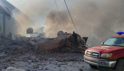 استشهاد مسعفين اثنين وجرح 4 آخرين في الغارة على الهيئة الصحية الاسلامية في كفرتبنيت