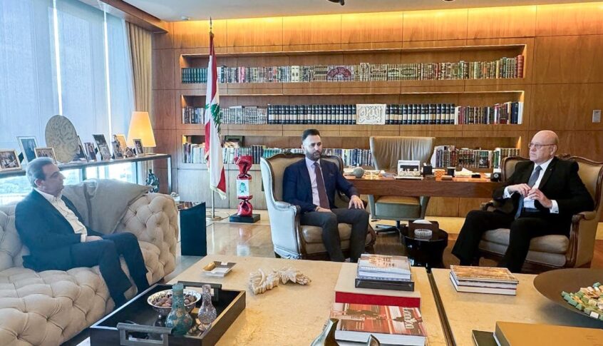 ميقاتي التقى تيمور جنبلاط وجرى عرض للاوضاع الراهنة والجهود المبذولة لوقف اطلاق النار