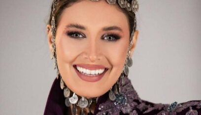 بالصور: إطلالة “أرجوانية” لندى كوسا في الحفل التمهيدي لمسابقة ملكة جمال الكون