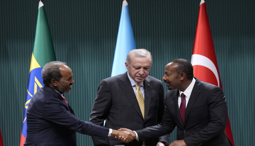 أردوغان يعلن عن اتفاق تاريخي للمصالحة بين الصومال وإثيوبيا