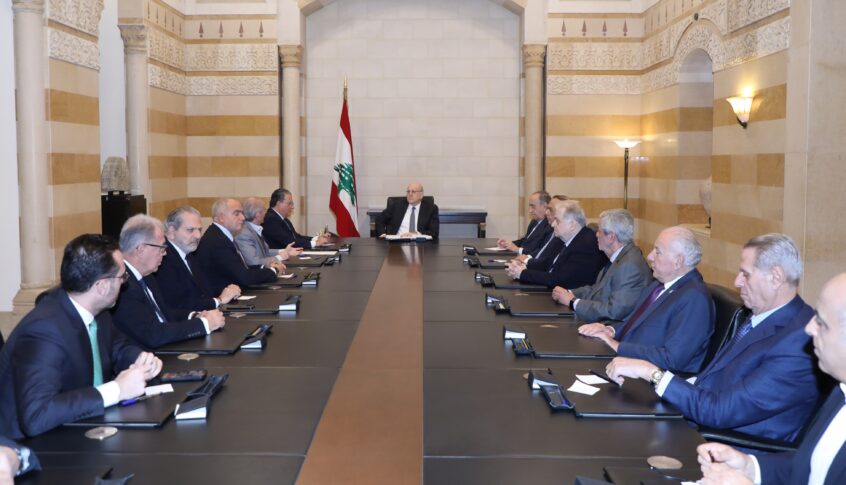 ميقاتي استقبل وفدا اقتصاديا، بو فاعور وعكر