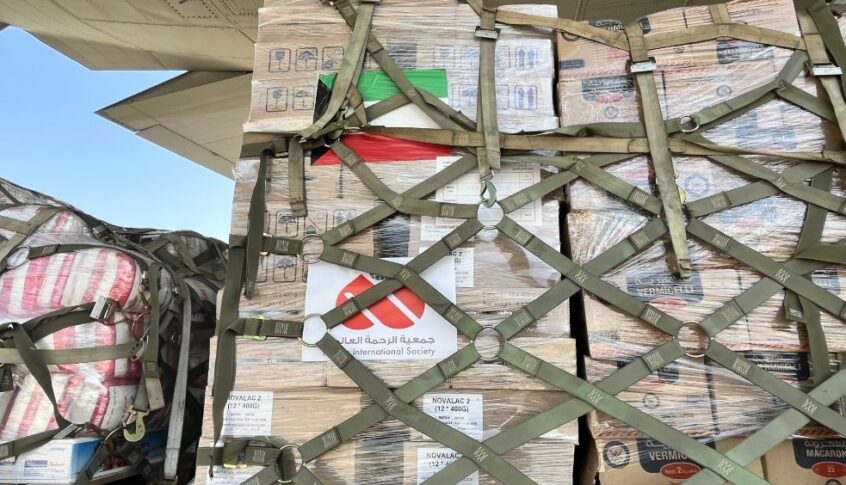 إقلاع الطائرة العاشرة من الجسر الجوي الكويتي لإغاثة لبنان على متنها 9 أطنان من المساعدات الغذائية