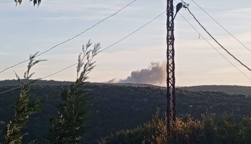 العدو الإسرائيلي ينفذ تفجيرات في بلدة الجبين