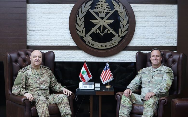 آلية تطبيق اتفاق وقف إطلاق النار بين قائد الجيش وقائد القيادة الوسطى الأميركية