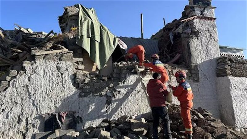 515 هزة ارتدادية بعد زلزال التيبت