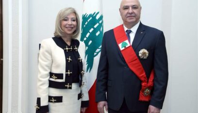 بالصور: إطلالة كلاسيكية للسيدة الأولى بعد انتخاب زوجها جوزيف عون رئيساً للجمهورية