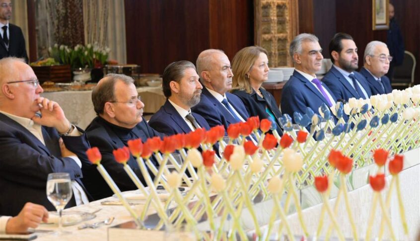 مخزومي استقبل إلى مأدبة فطور في دارته المبعوث الأميركي آموس هوكستين في حضور السفيرة الأميركية ليزا جونسون وطاقم من السفارة وممثلين عن معظم الكتل النيابية