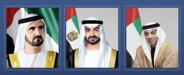 رئيس دولة الإمارات ونائباه يهنئون أحمد الشرع