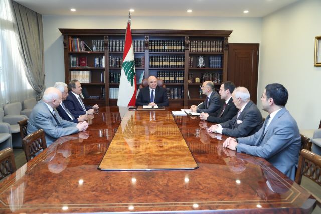 رئيس الجمهورية ترأس اجتماع مجلس الاوسمة واستقبل منسق الأمم المتحدة