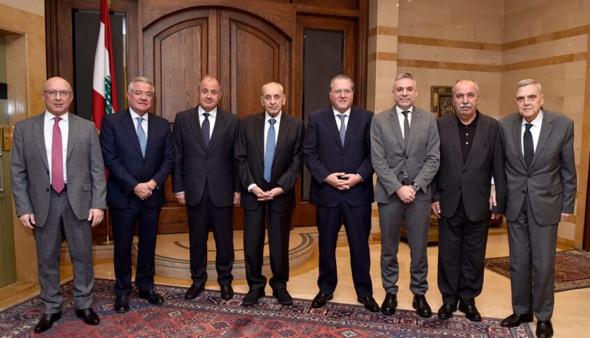 بري تابع الاوضاع العامة خلال لقائه منسق الامم المتحدة للشؤون الانسانية ووفداً من الهيئات الاقتصادية
