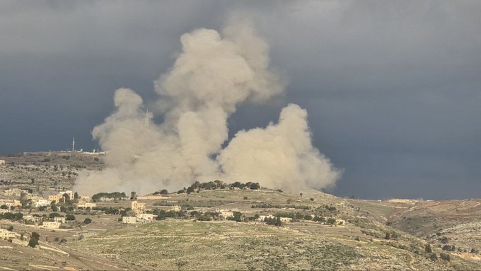 تفجير كبير نفذه جيش العدو في بلدة حولا