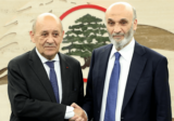 لودريان زار جعجع وغادر معراب من من دون الإدلاء بأي تصريح