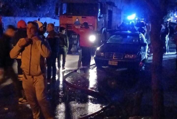 بالصور: حريق المبنى في طرابلس تحت السيطرة