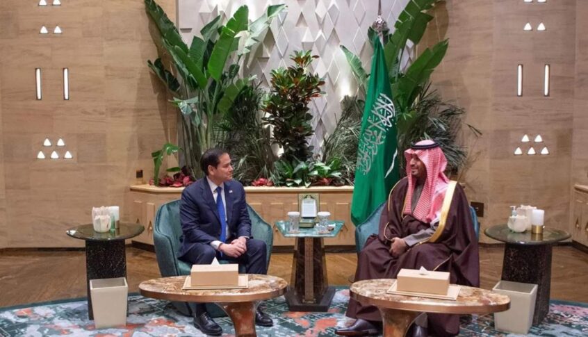 بن سلمان استقبل وزير الخارجية الأميركي