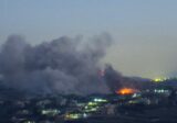 عملية تفجير ضخمة نفذها جيش العدو في يارون (صورة)