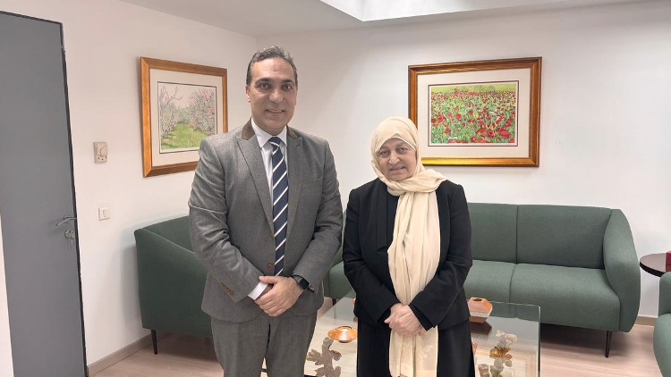 بهية الحريري استقبلت ممثل الصندوق العالمي للآثار في العالم العربي