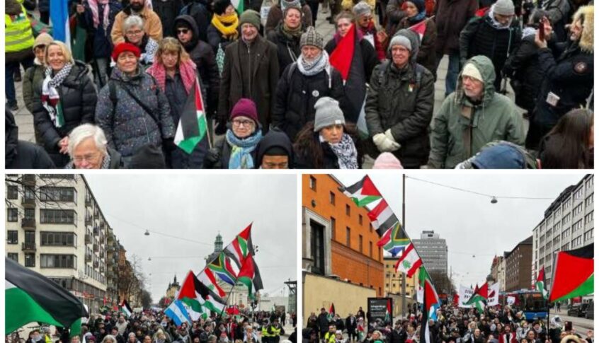 تظاهرة في ستوكهولم دعماً لفلسطين