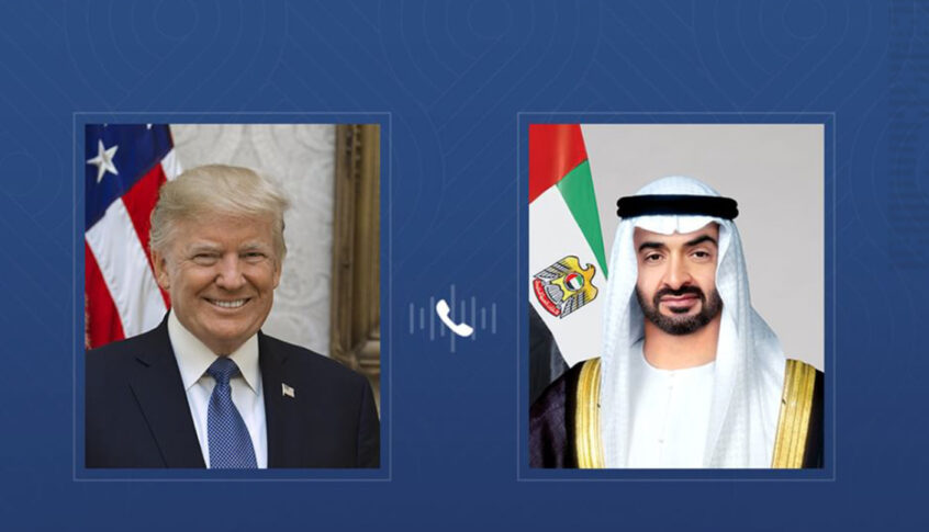 اتصال هاتفي بين رئيسي أميركا والامارات… ماذا بحثا؟