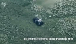 بالفيديو: العدو ينشر مشاهد للغارات المعادية على جنوب لبنان