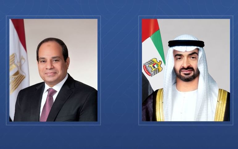 رئيس الامارات وصل الى القاهرة