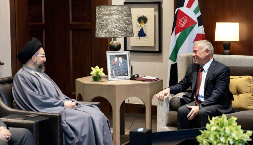 العاهل الأردني يستقبل عمّار الحكيم