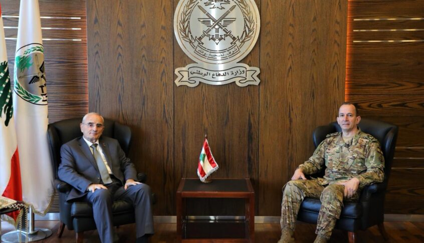 منسى بحث التطورات الأمنية مع قائد الجيش والتقى وفداً من المستشارين العسكريين في مجلس الأمن والنائب ألان عون