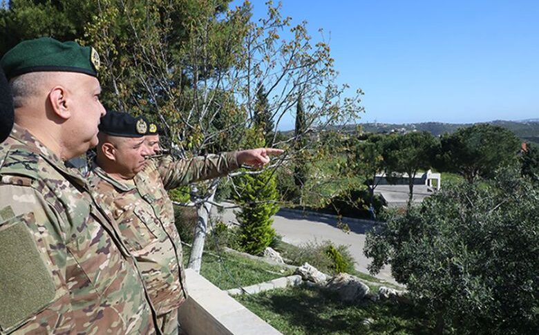 رئيس الأركان تفقد قيادة فوج المدفعية الثاني في منطقة سمار جبيل – البترون