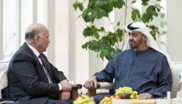 محمد بن زايد يستقبل وزير خارجية العراق